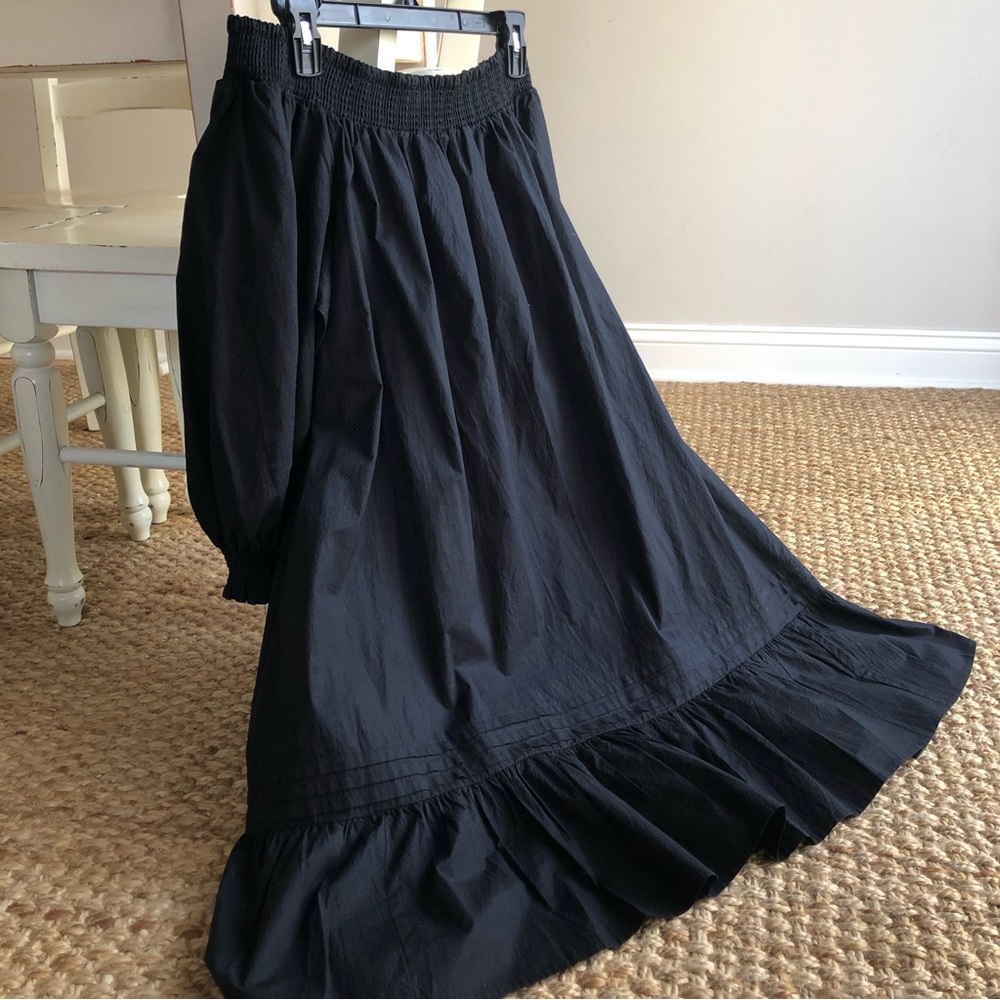 Anthropologie Maeve Black Relaxed Dress with Pockets. Size XL